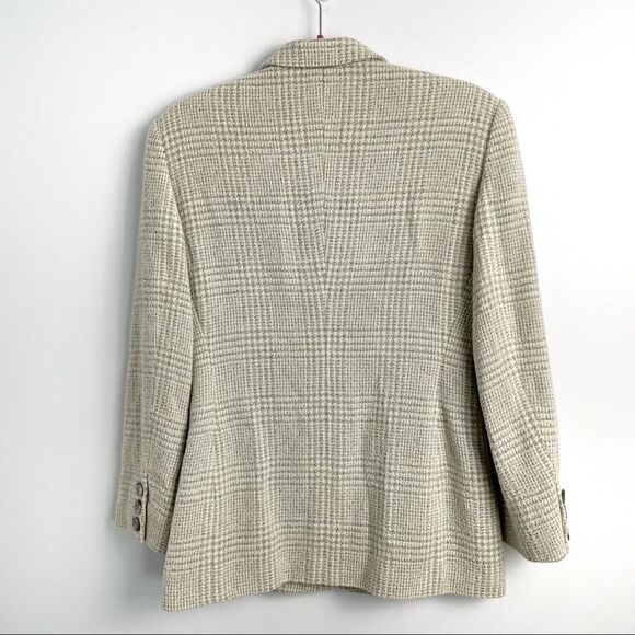 Escada Plaid Wool Blend Blazer - Picture 5 of 13